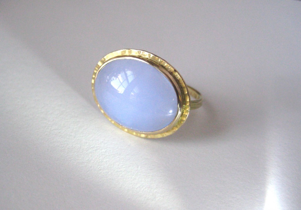 Chalcedony Ring Gold