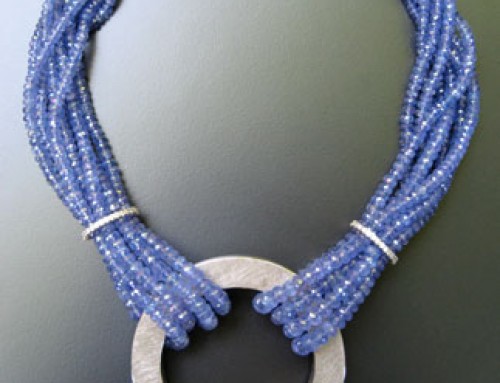Sapphire Circle Necklace