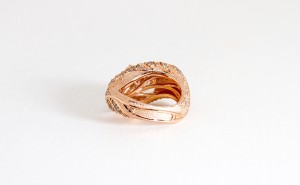 Twisted Leaves Ring, back