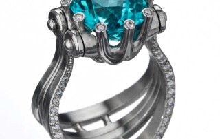 Platinum Paraiba Ring/Pendant