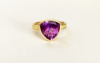 Fairtrade Trillion Amethyst Ring